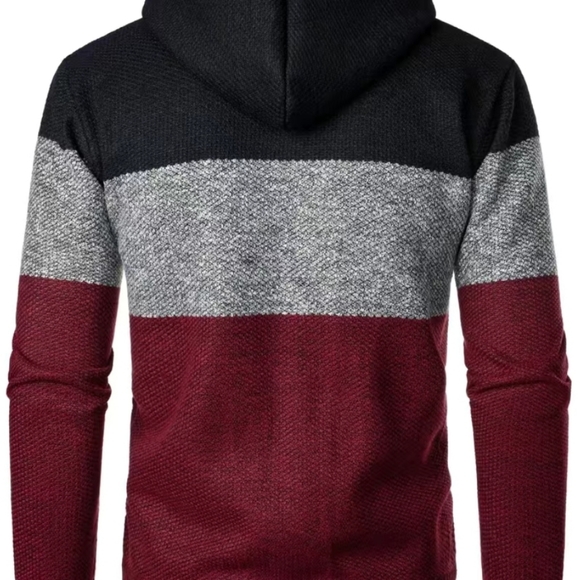 Men's Knit Cardigan Hooded Jacket - Picture 3 of 9